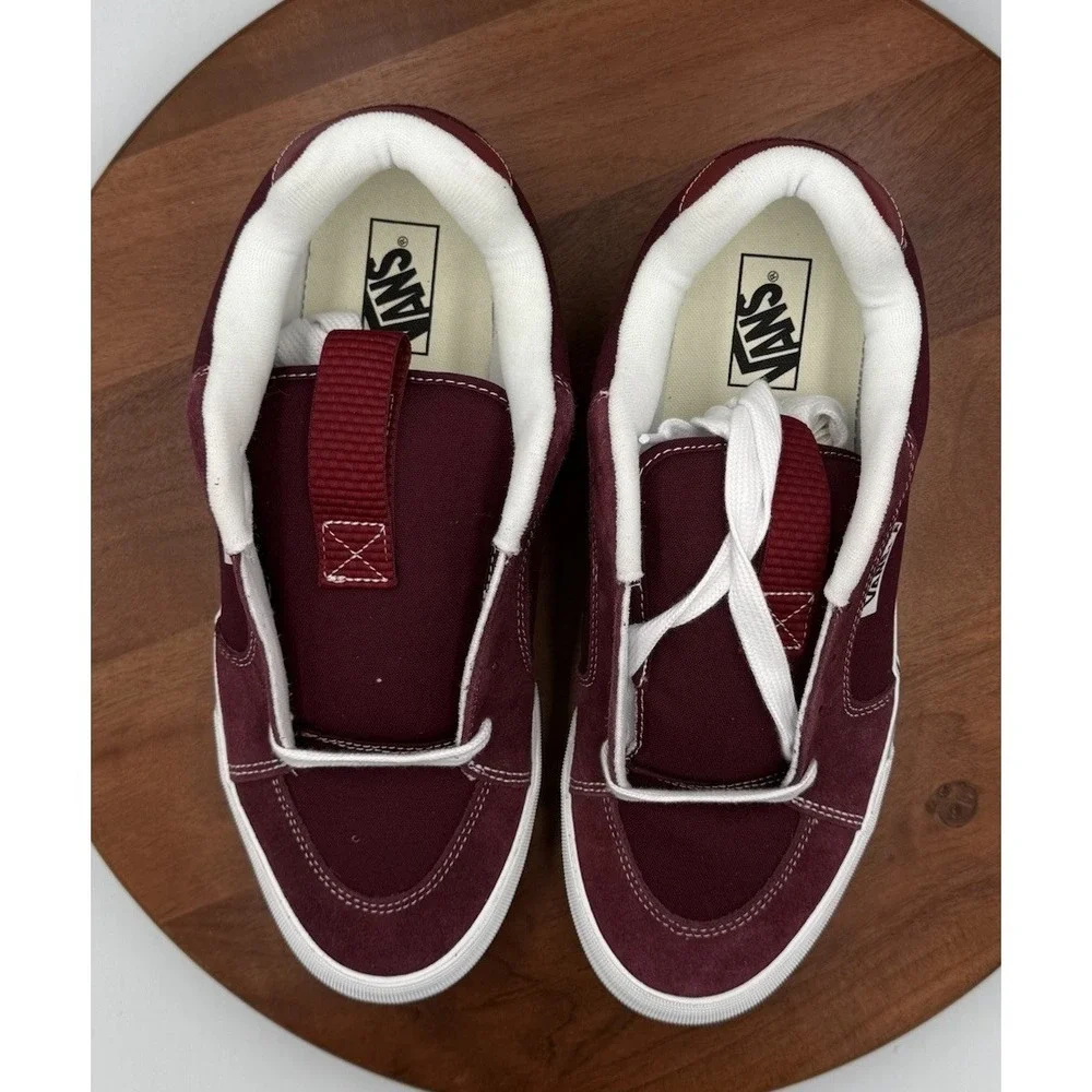 Vans Chukka Push Iconic Shoes Burgandy/White Fat‎ Tongue Unisex Sz M/11.5 - W/13